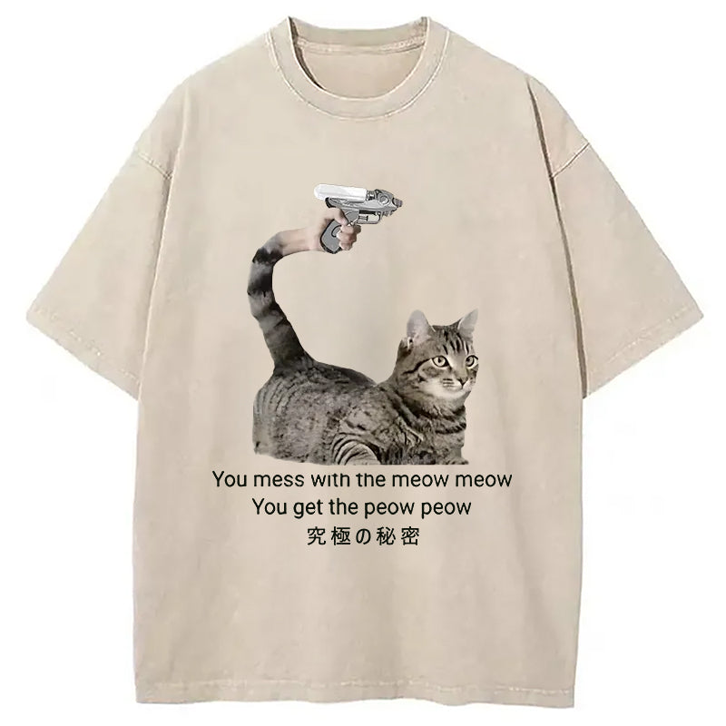 bbb Cat's Secret Weapon Washed T-Shirt