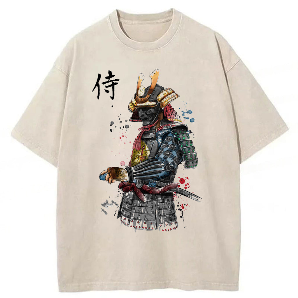 bbb Samurai Watercolor Washed T-shirt