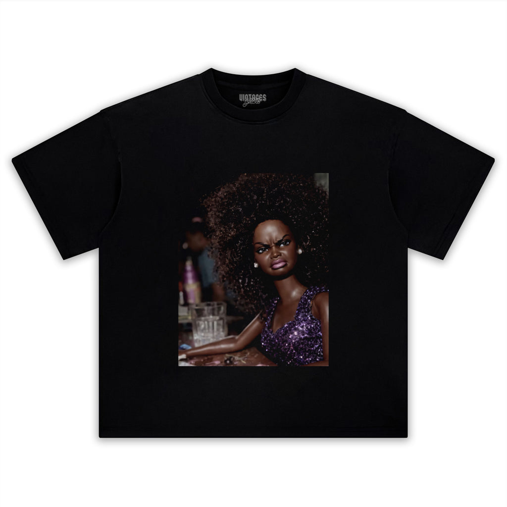 ANGRY DISGUSTED BLACK DOLL FACE MEME TANK TOP & TEE & LONG SLEEVE & LAYERED LS & HOODIE