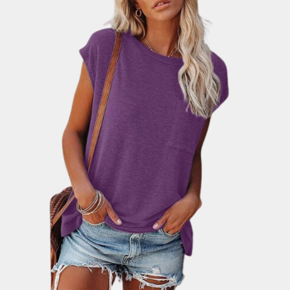 Breathable women’s casual t-shirt – relaxed fit, soft material, ideal for spring and summer
