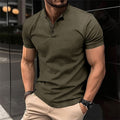 Breathable men's polo shirt – timeless design, cotton, for summer