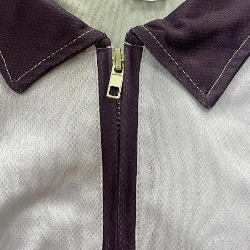 Breathable men's polo shirt – striped design, cotton blend, for office and casual wear