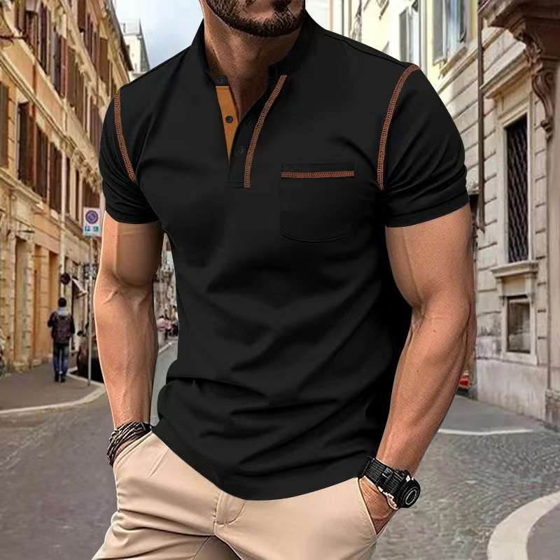 Breathable men's polo shirt – timeless cut, cotton, for casual activities