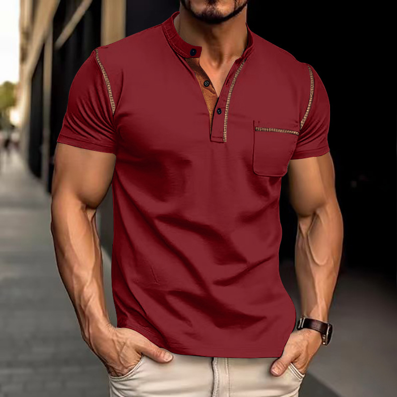 Breathable men's polo shirt – timeless cut, cotton, for casual activities