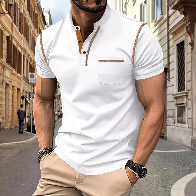 Breathable men's polo shirt – timeless cut, cotton, for casual activities