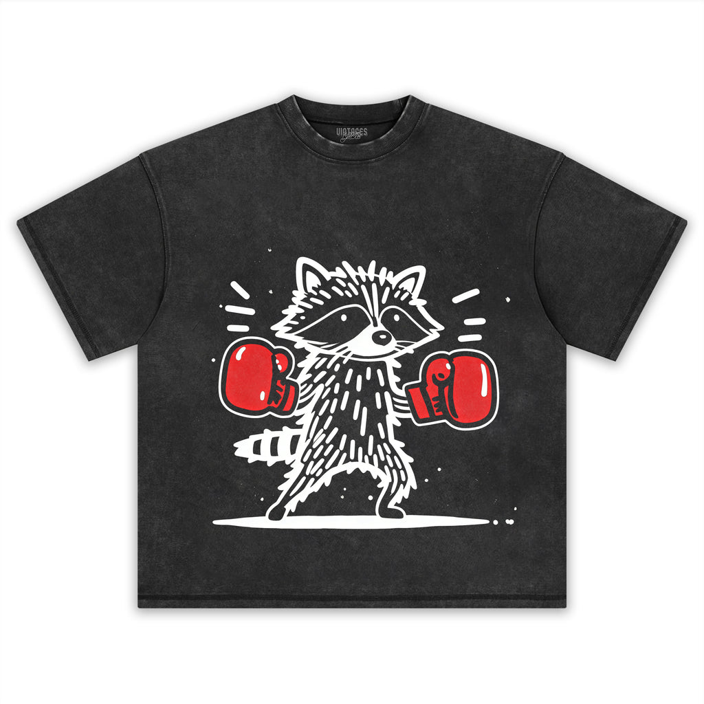 BOXER RACCOON TANK TOP & TEE & LONG SLEEVE & LAYERED LS & HOODIE