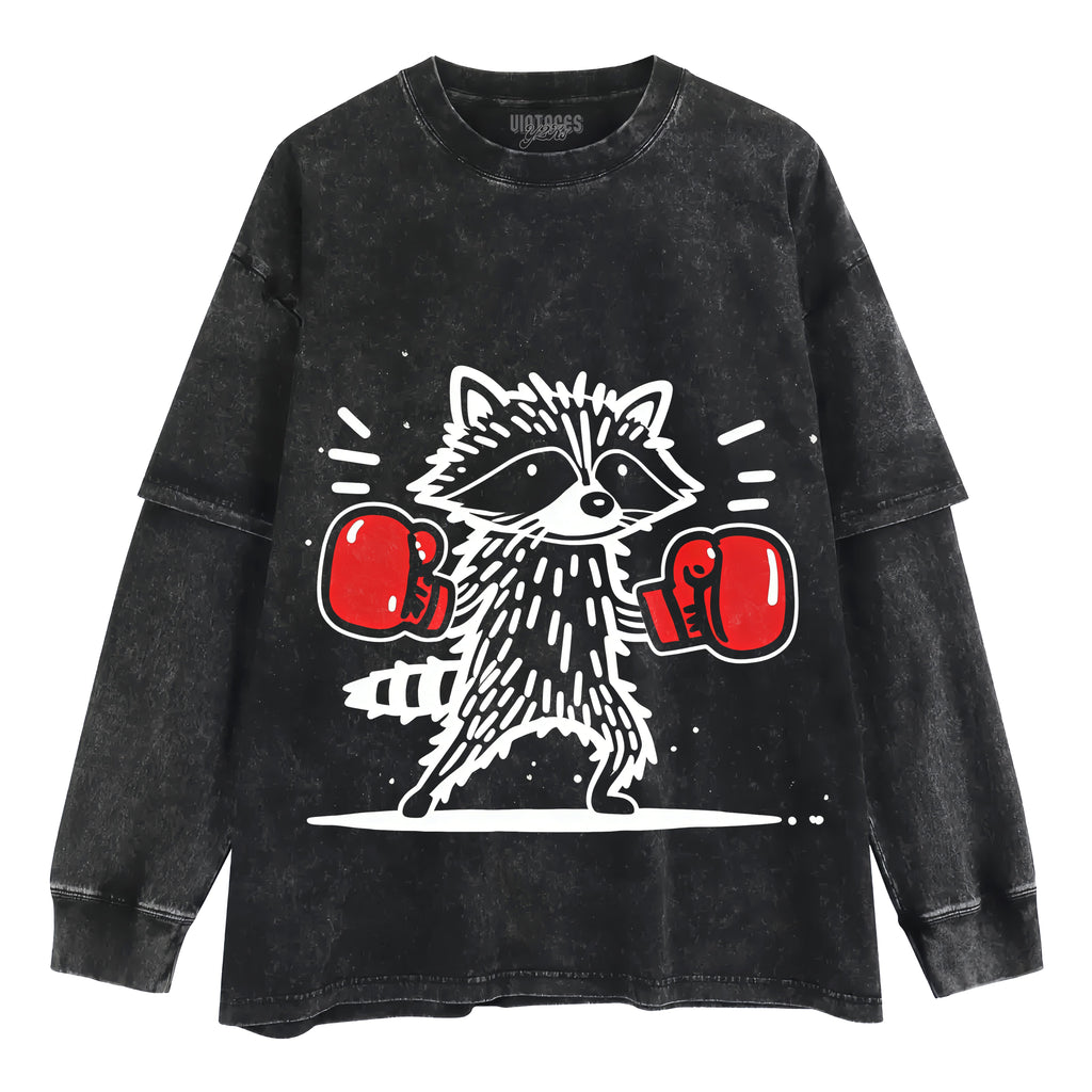 BOXER RACCOON TANK TOP & TEE & LONG SLEEVE & LAYERED LS & HOODIE