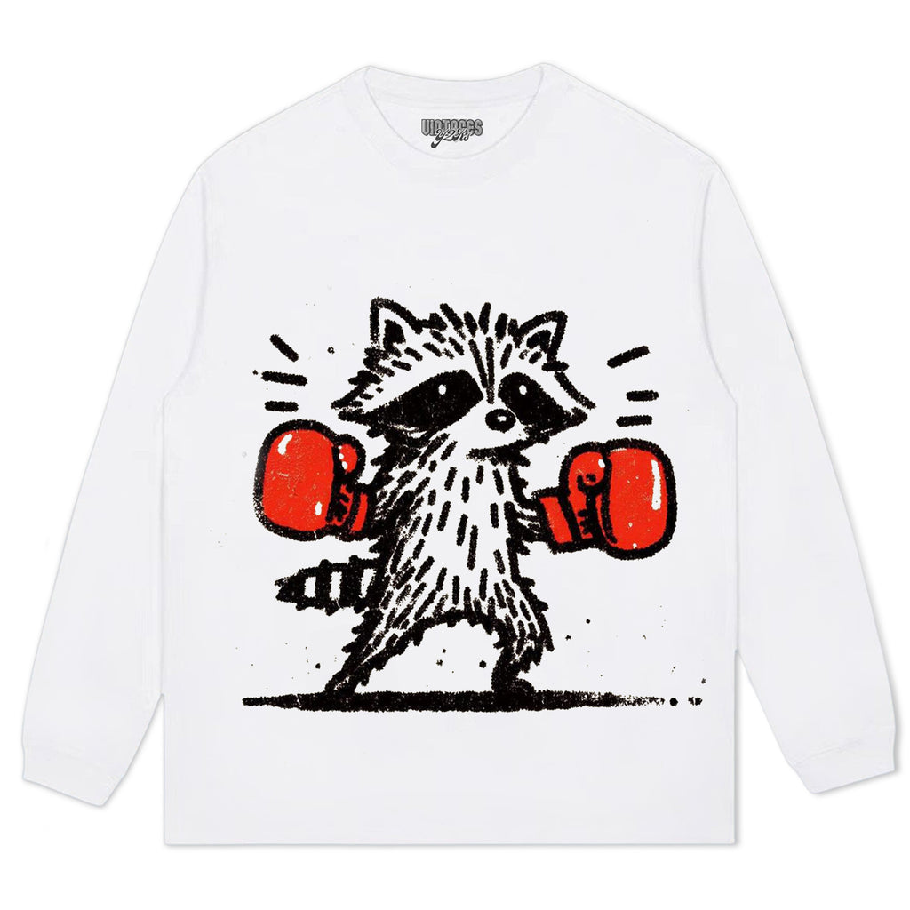 BOXER RACCOON TANK TOP & TEE & LONG SLEEVE & LAYERED LS & HOODIE