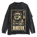 BRUH CAPYBARA GAMER VIDEO GAMES MEME LAYERED LONG SLEEVE