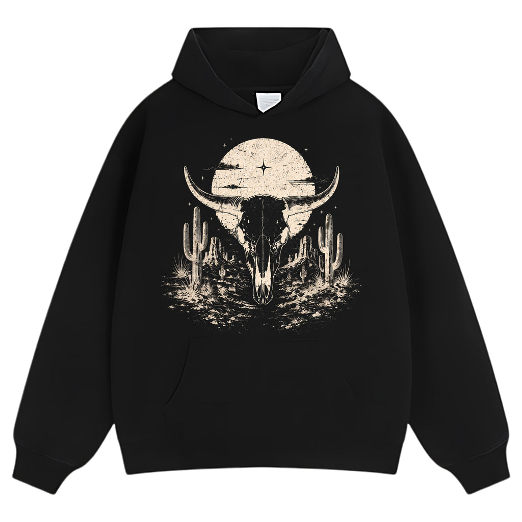 BULL SKULL WESTERN TANK TOP & TEE & LONG SLEEVE & LAYERED LS & HOODIE