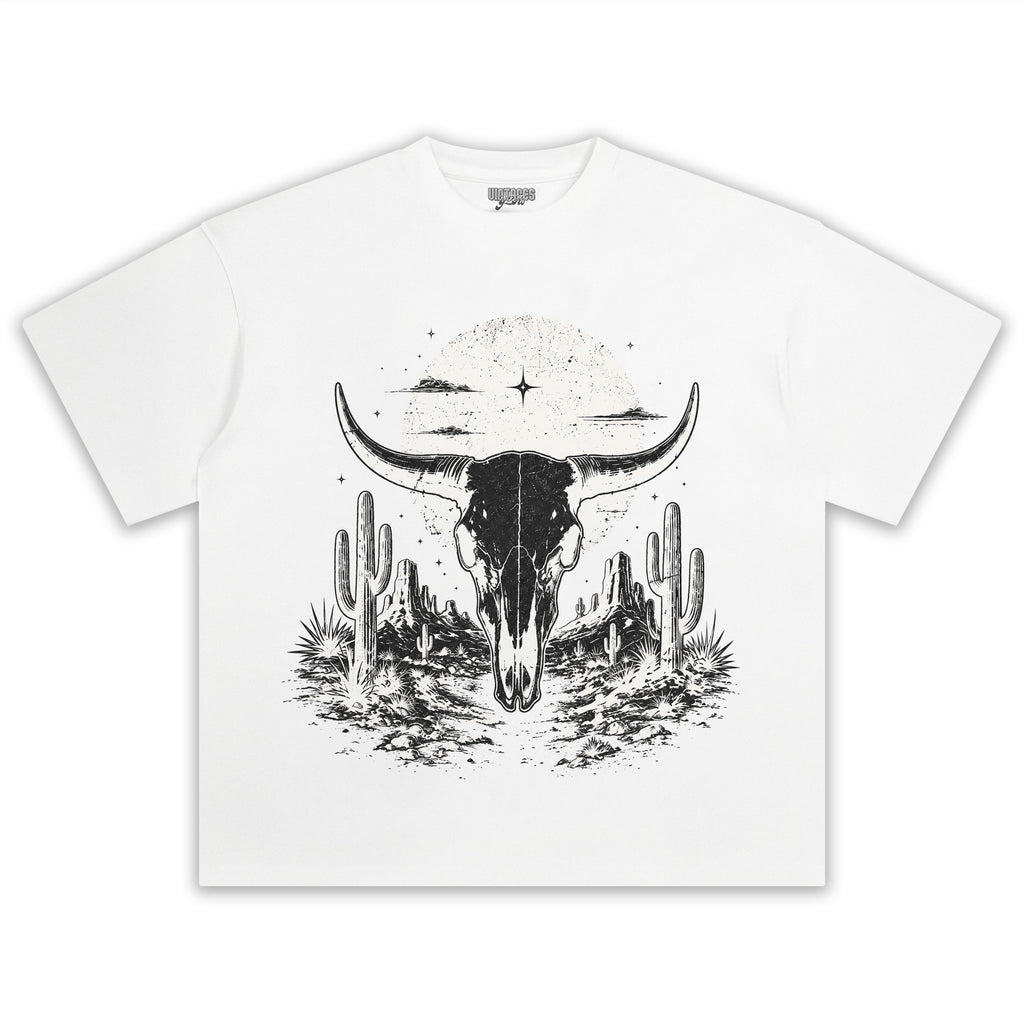 BULL SKULL WESTERN TANK TOP & TEE & LONG SLEEVE & LAYERED LS & HOODIE