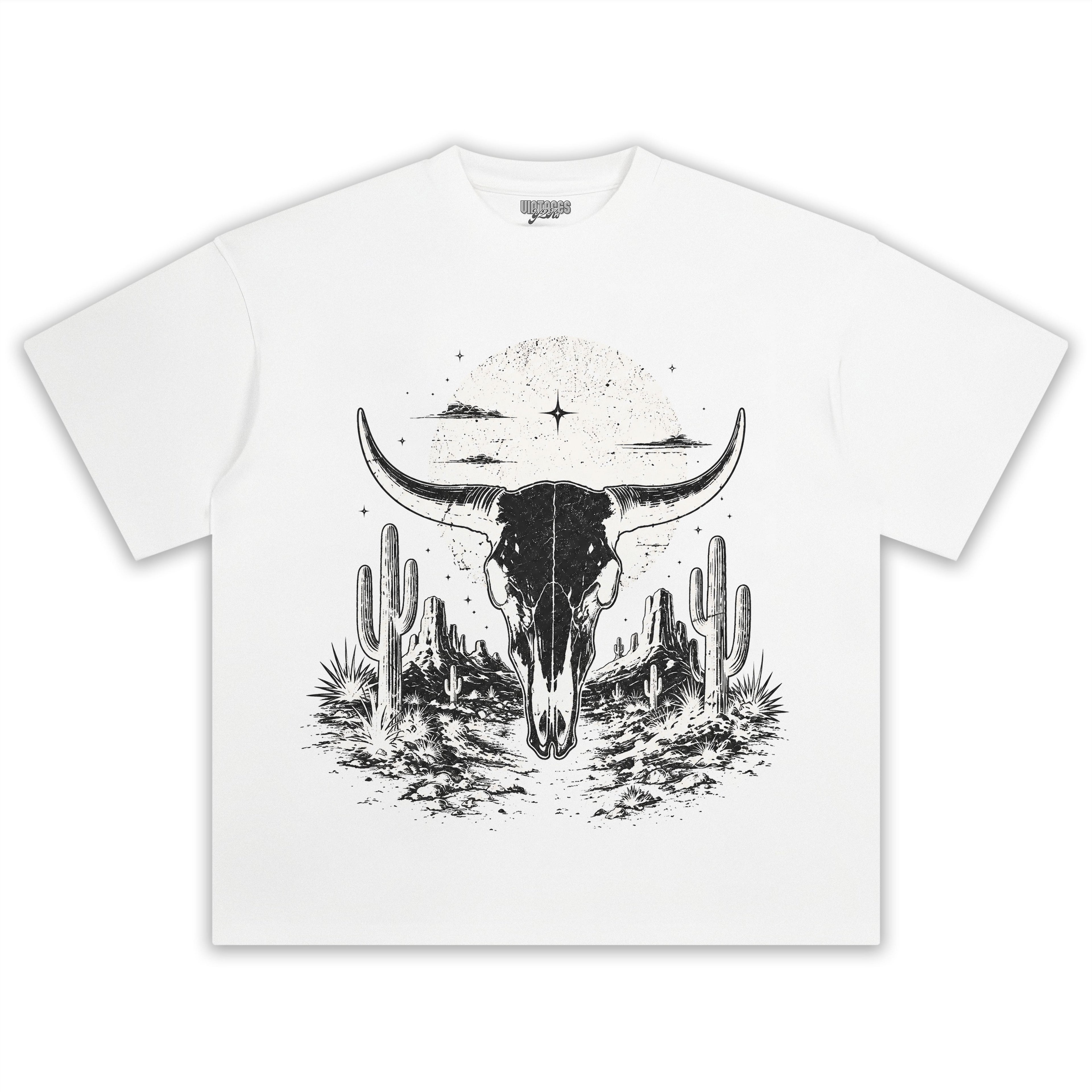 BULL SKULL WESTERN TANK TOP & TEE & LONG SLEEVE & LAYERED LS & HOODIE