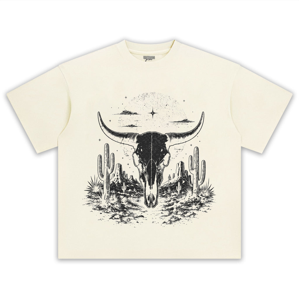 BULL SKULL WESTERN TANK TOP & TEE & LONG SLEEVE & LAYERED LS & HOODIE