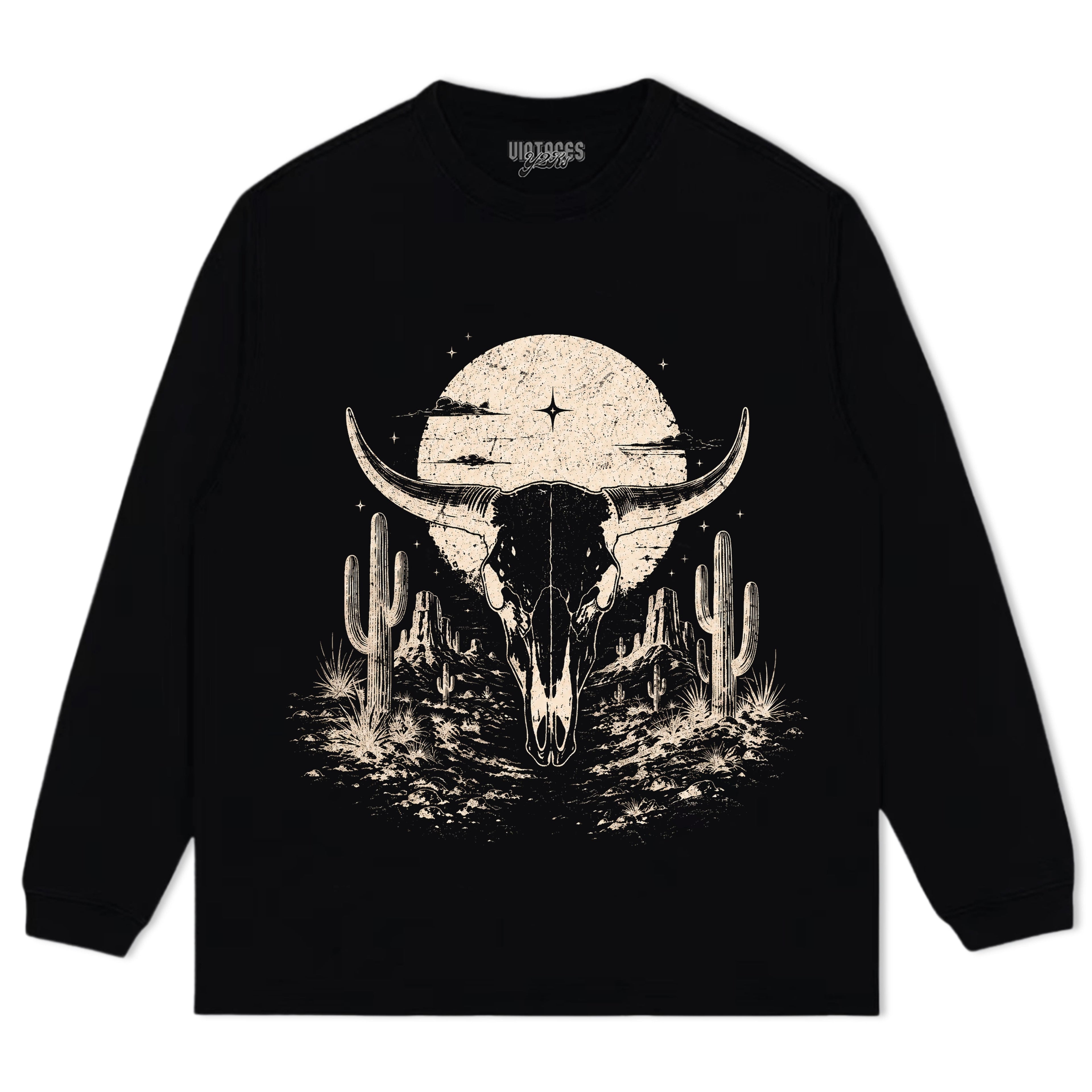 BULL SKULL WESTERN TANK TOP & TEE & LONG SLEEVE & LAYERED LS & HOODIE