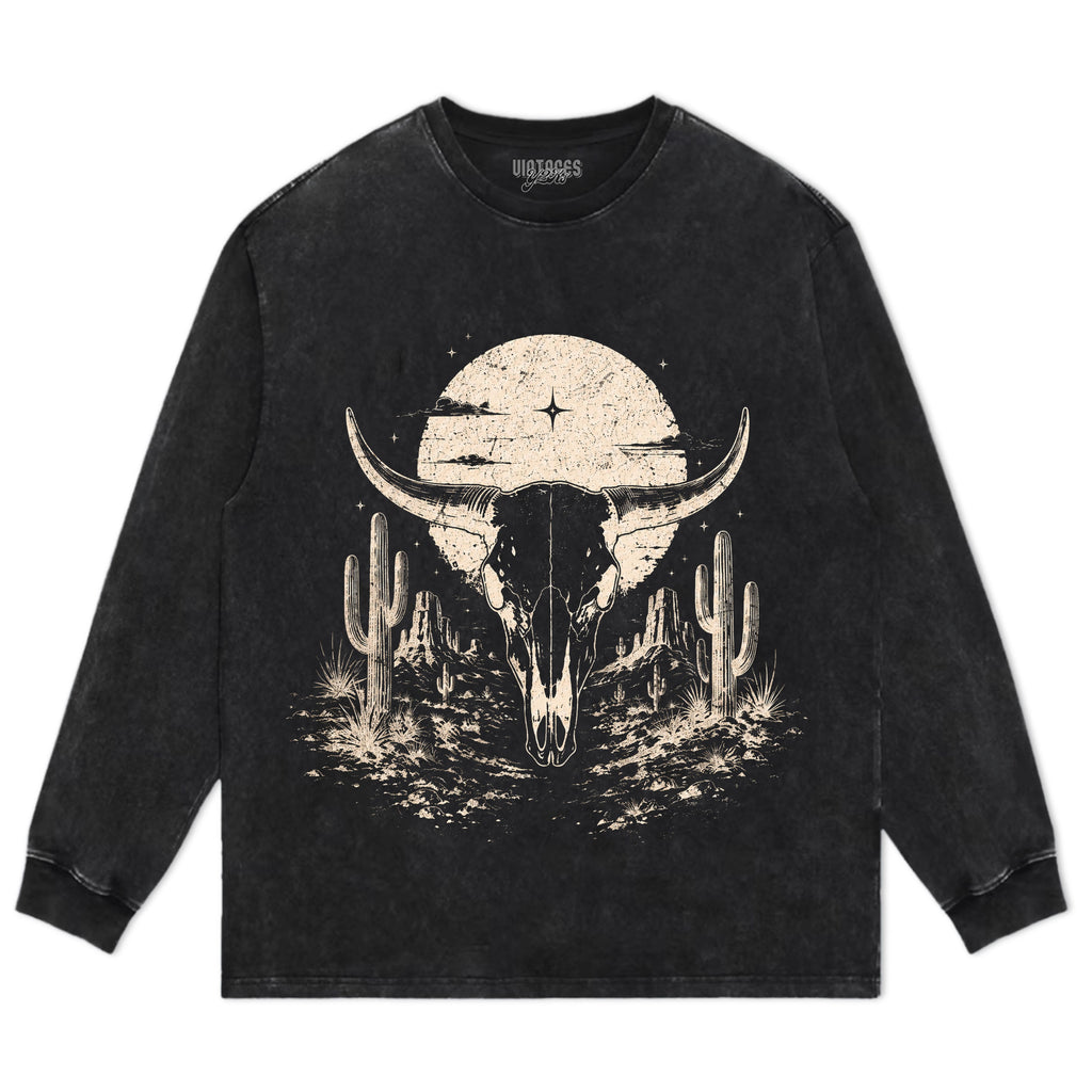 BULL SKULL WESTERN TANK TOP & TEE & LONG SLEEVE & LAYERED LS & HOODIE