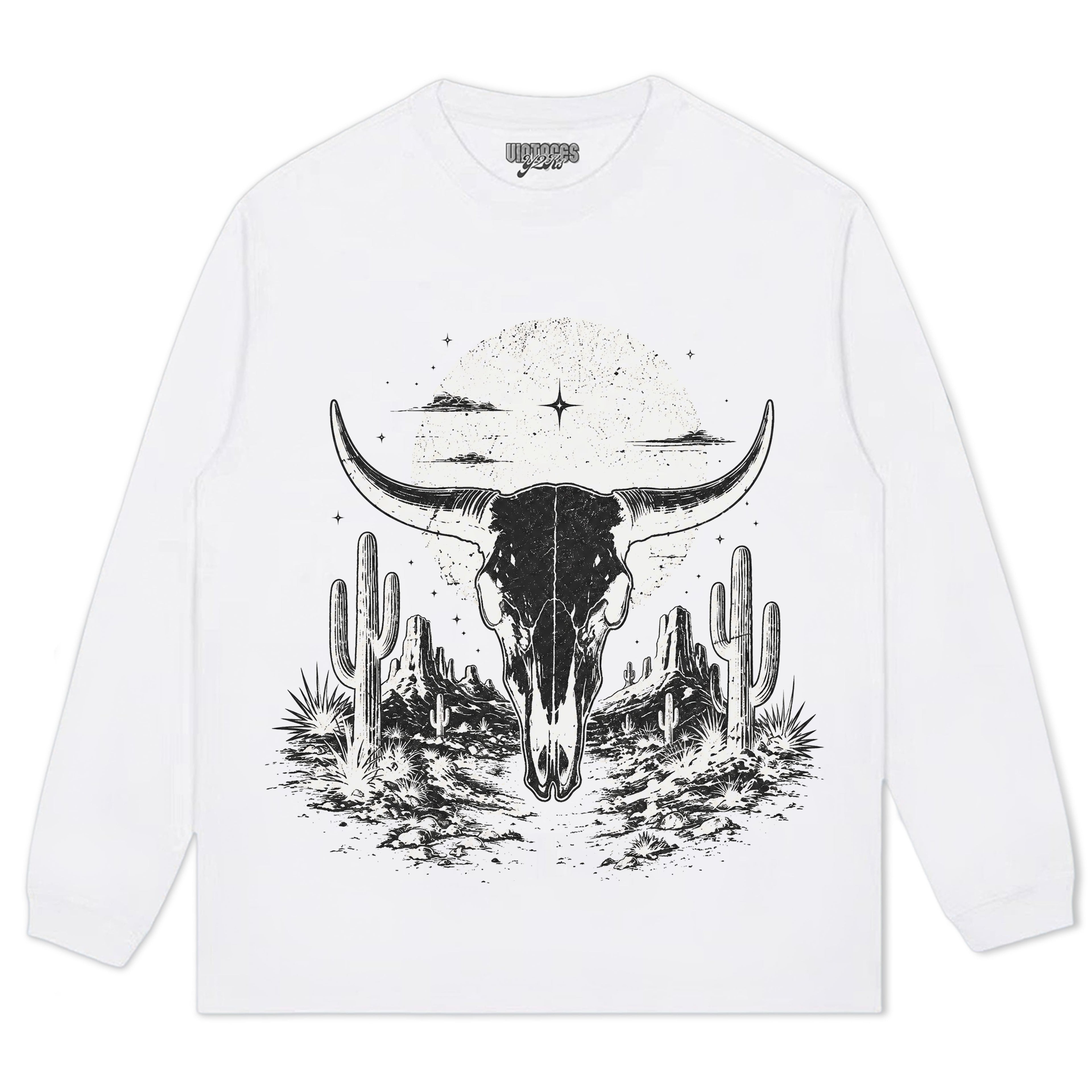 BULL SKULL WESTERN TANK TOP & TEE & LONG SLEEVE & LAYERED LS & HOODIE