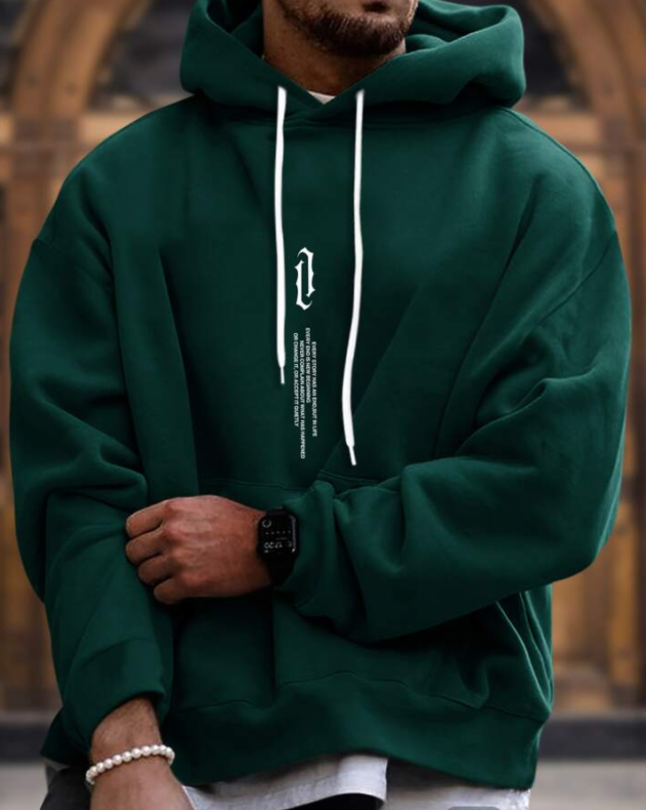 Oversized-Hoodie für Herren – Lässiger Schnitt, Baumwollmischung