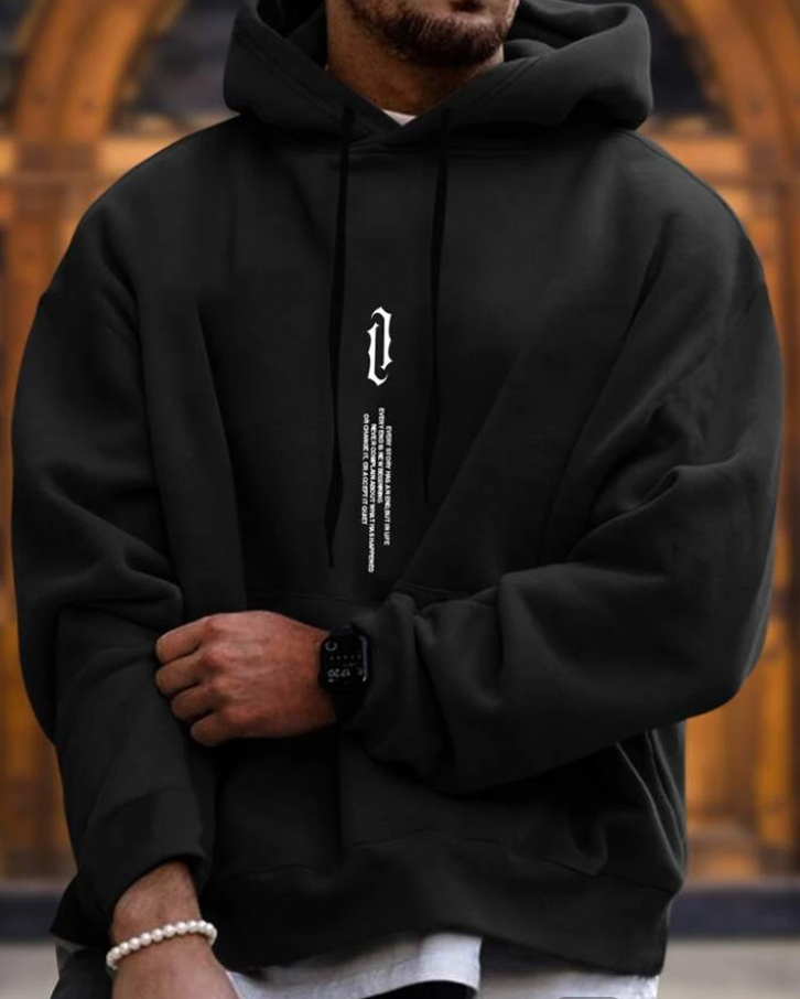 Oversized-Hoodie für Herren – Lässiger Schnitt, Baumwollmischung