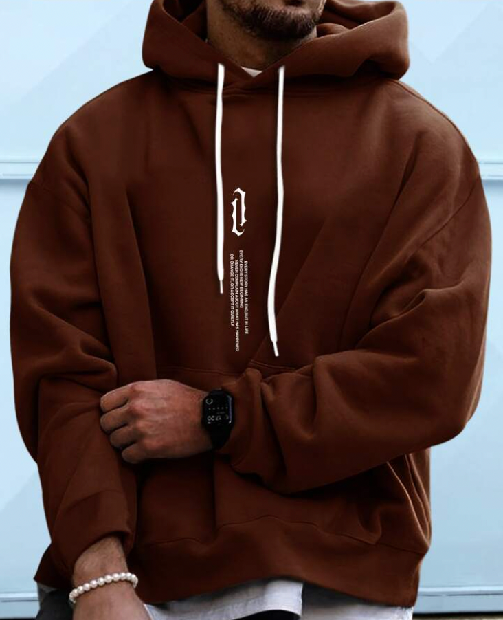 Oversized-Hoodie für Herren – Lässiger Schnitt, Baumwollmischung