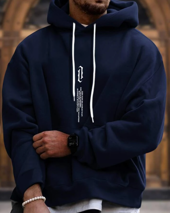 Oversized-Hoodie für Herren – Lässiger Schnitt, Baumwollmischung