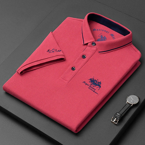 Breathable Men's Polo Shirt, Soft Fabric Golf Shirt, Perfect Fit for Summer Style