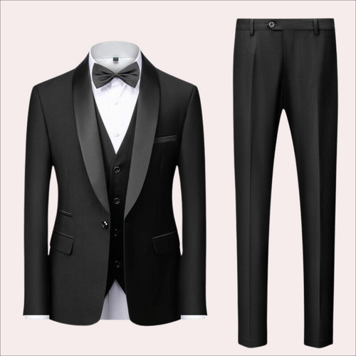Breathable men's suit – slim fit, high-quality fabric, for weddings and business events