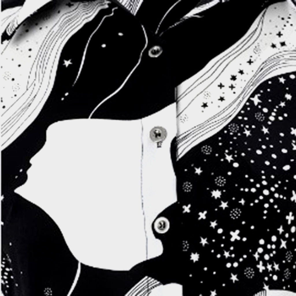 Breathable women’s blouse – timeless print design, terylene, for summer outings