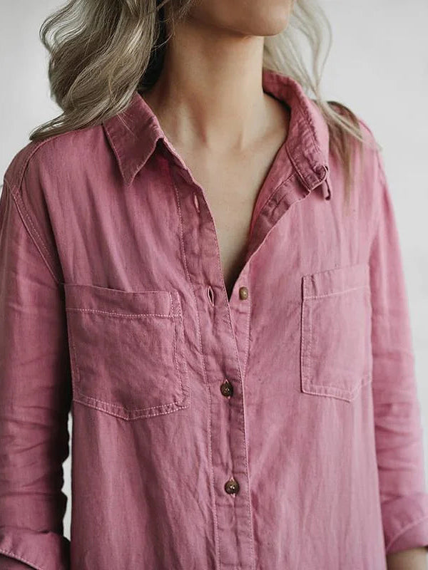 Breathable women's jumpsuit – long-sleeve design, cotton blend, for all seasons