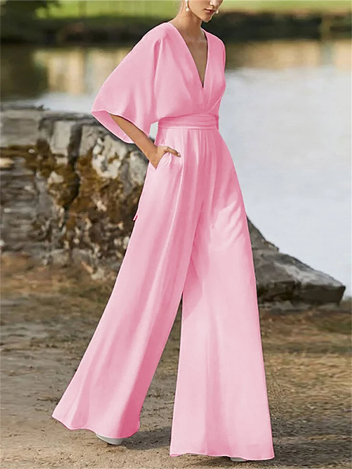 Breathable women’s jumpsuit – timeless design, premium fabric, for special occasions