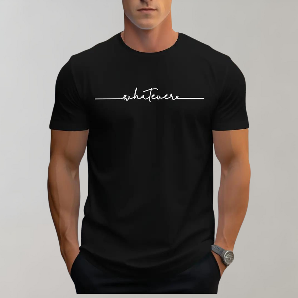 Casual Men's T-Shirt, Comfortable Cotton Tee with Round Neck, Available in Multiple Colors and Sizes S-3XL