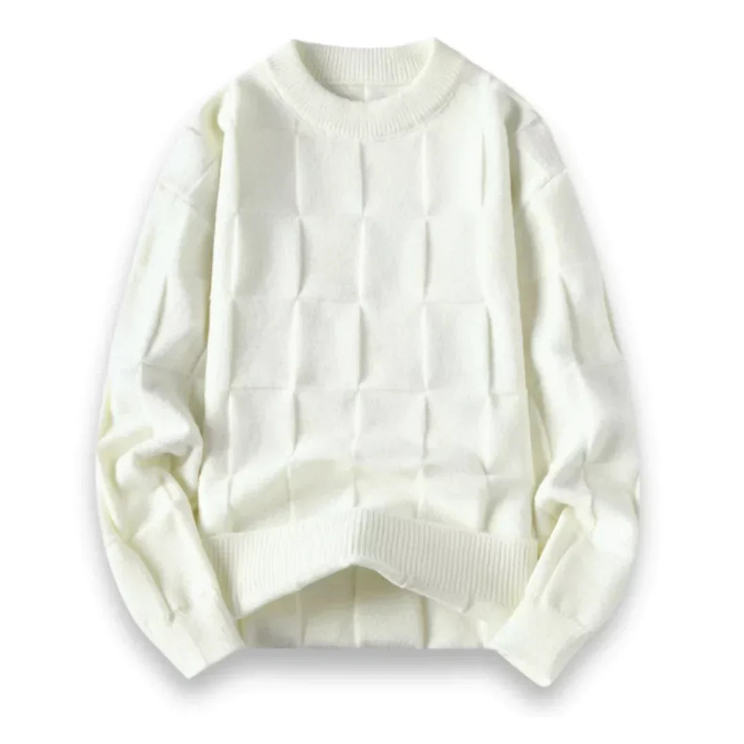 Soft Classic Men's Sweater - Crewneck, Cotton, Office Wear