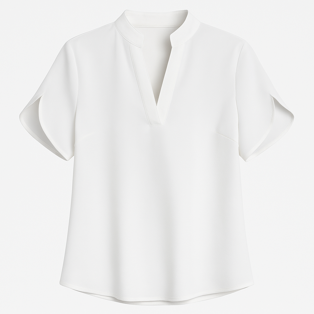 Summer Tops For Women Blouse V Neck Short Sleeve Loose White Shirts Fashion