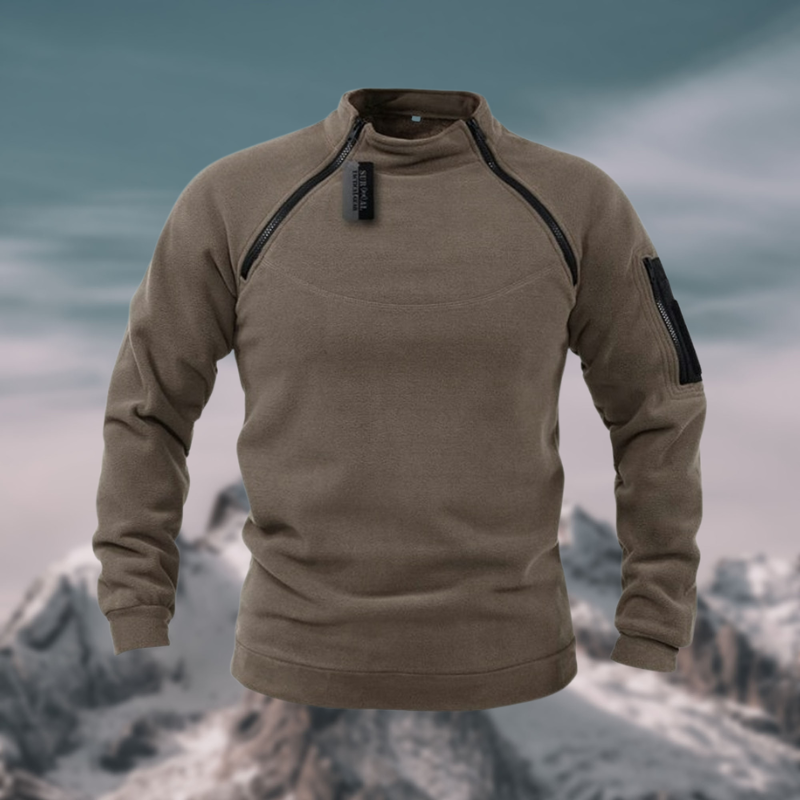 Insulating Men's Fleece Pullover - Tactical Zip Crew