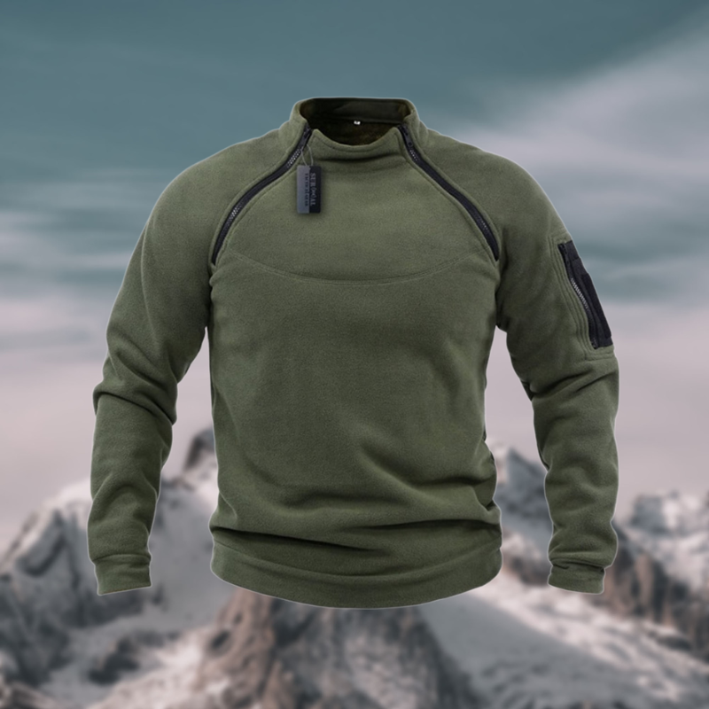 Insulating Men's Fleece Pullover - Tactical Zip Crew