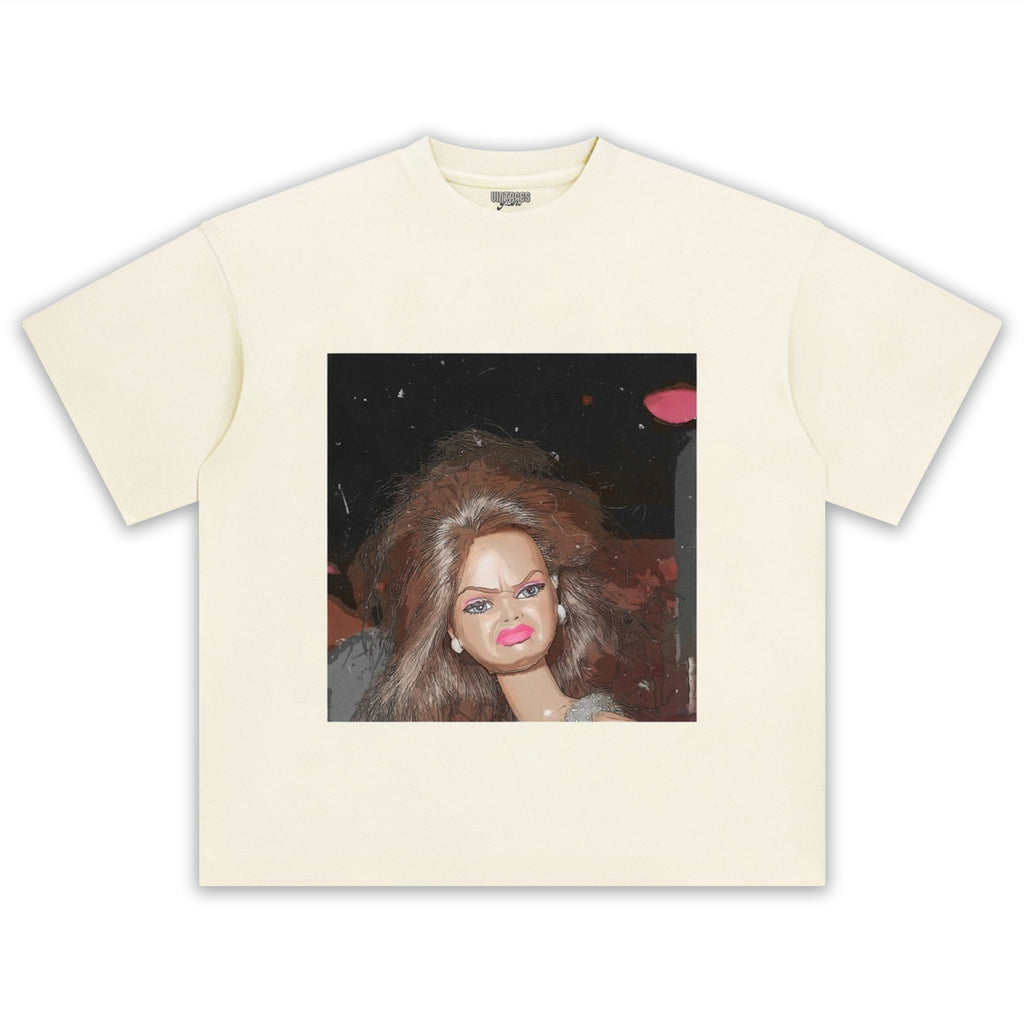 DISGUSTED-BARBIE-FACE TANK TOP & TEE & LONG SLEEVE & LAYERED LS & HOODIE