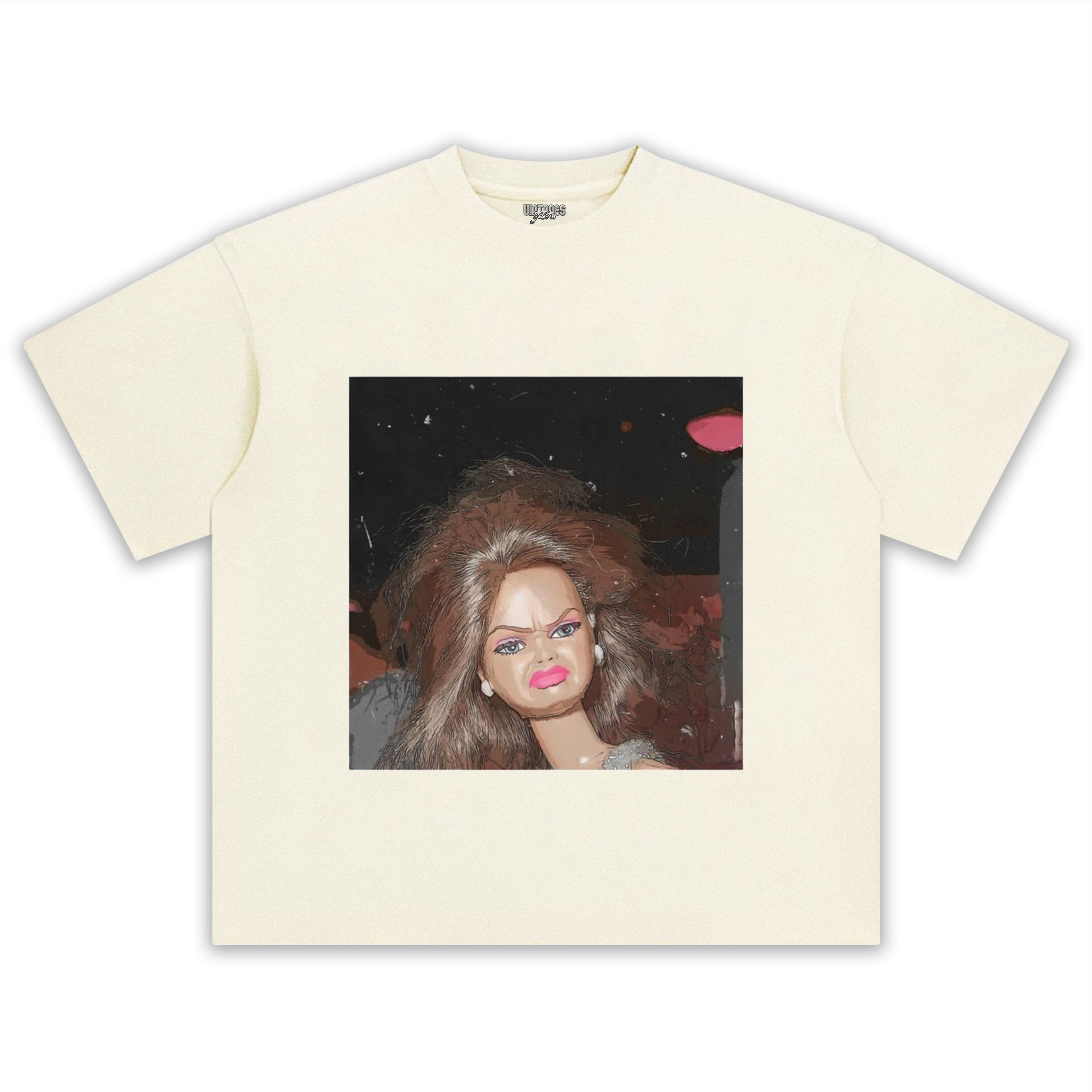 DISGUSTED-BARBIE-FACE TANK TOP & TEE & LONG SLEEVE & LAYERED LS & HOODIE