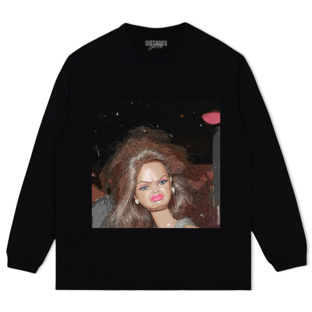 DISGUSTED-BARBIE-FACE TANK TOP & TEE & LONG SLEEVE & LAYERED LS & HOODIE