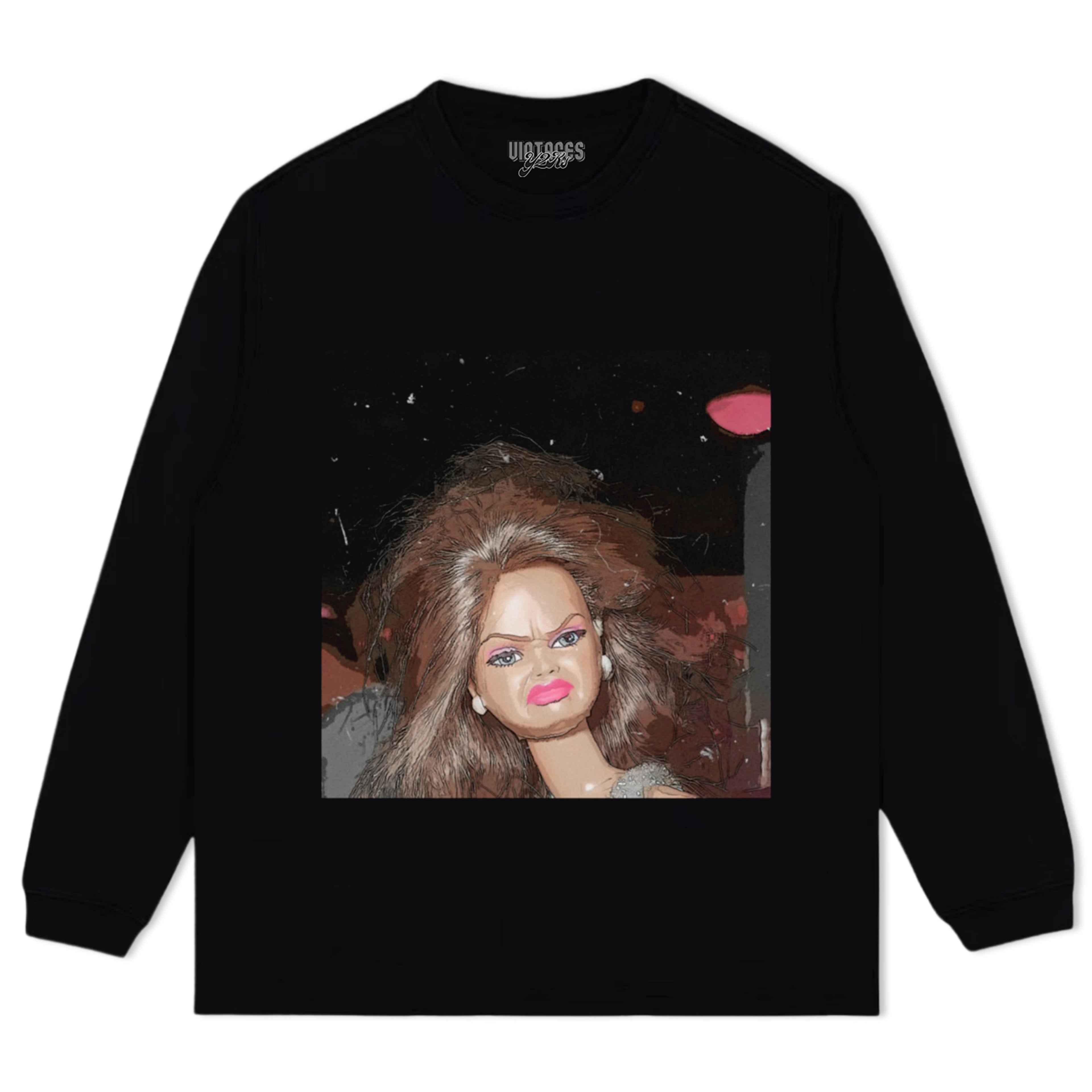 DISGUSTED-BARBIE-FACE TANK TOP & TEE & LONG SLEEVE & LAYERED LS & HOODIE