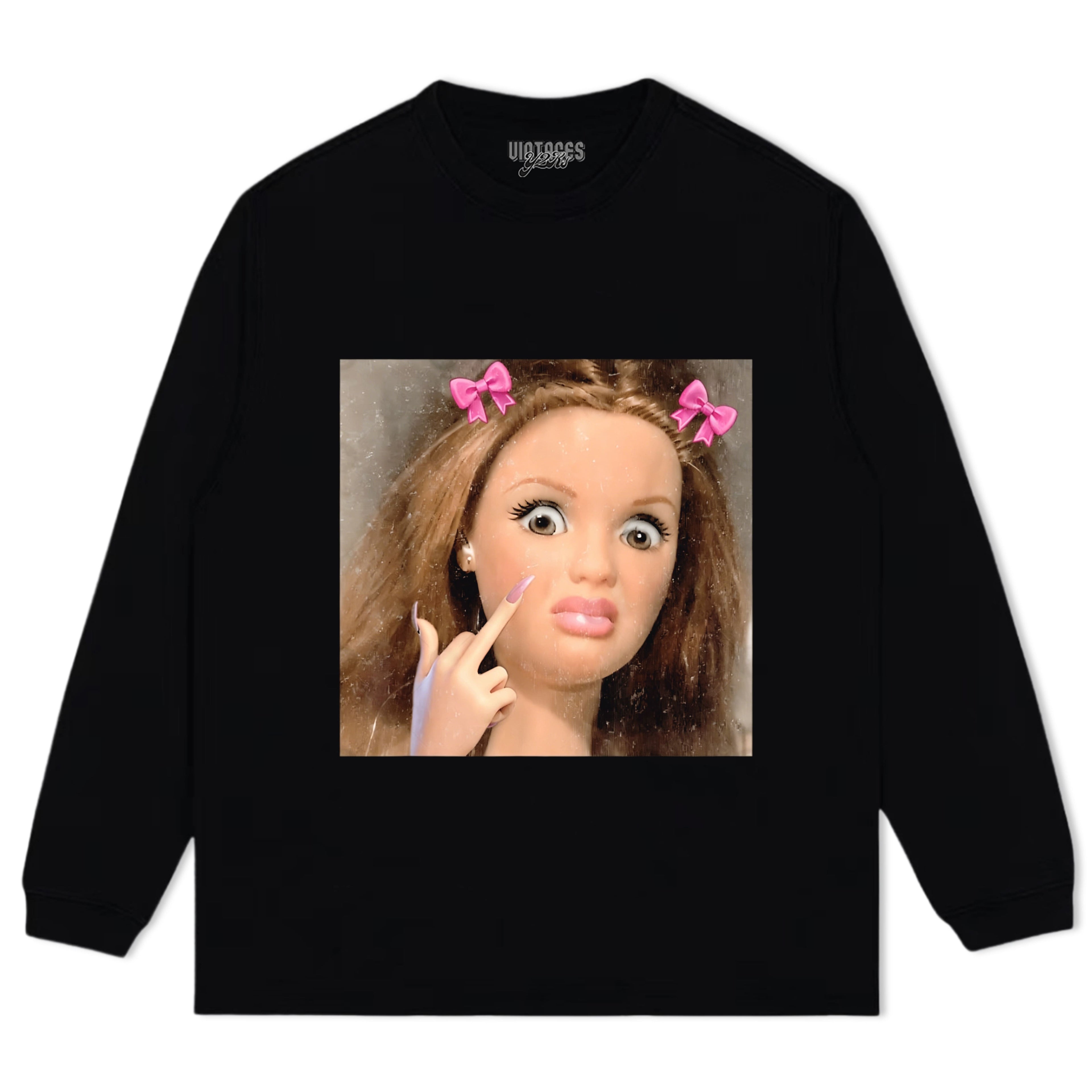 DISGUSTED DOLL MEME FACE TANK TOP & TEE & LONG SLEEVE & LAYERED LS & HOODIE
