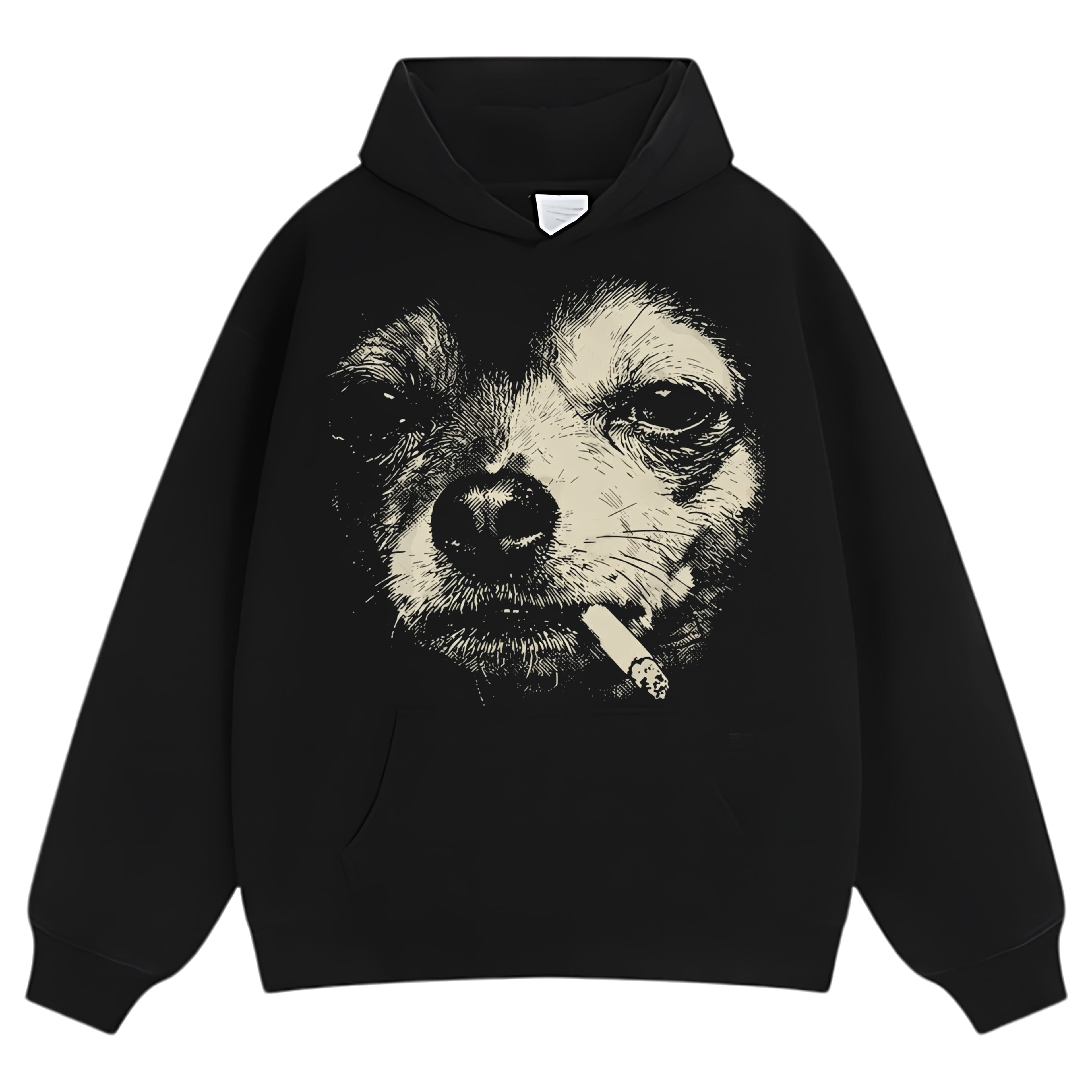 DOG - SMOKING - CIGARETTE TANK TOP & TEE & LONG SLEEVE & LAYERED LS & HOODIE
