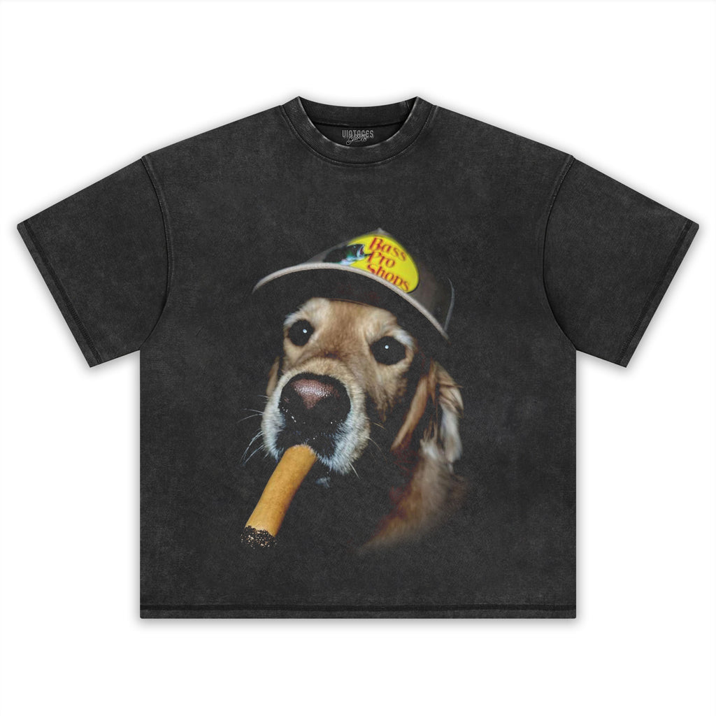 DOG SMOKING TANK TOP & TEE & LONG SLEEVE & LAYERED LS & HOODIE