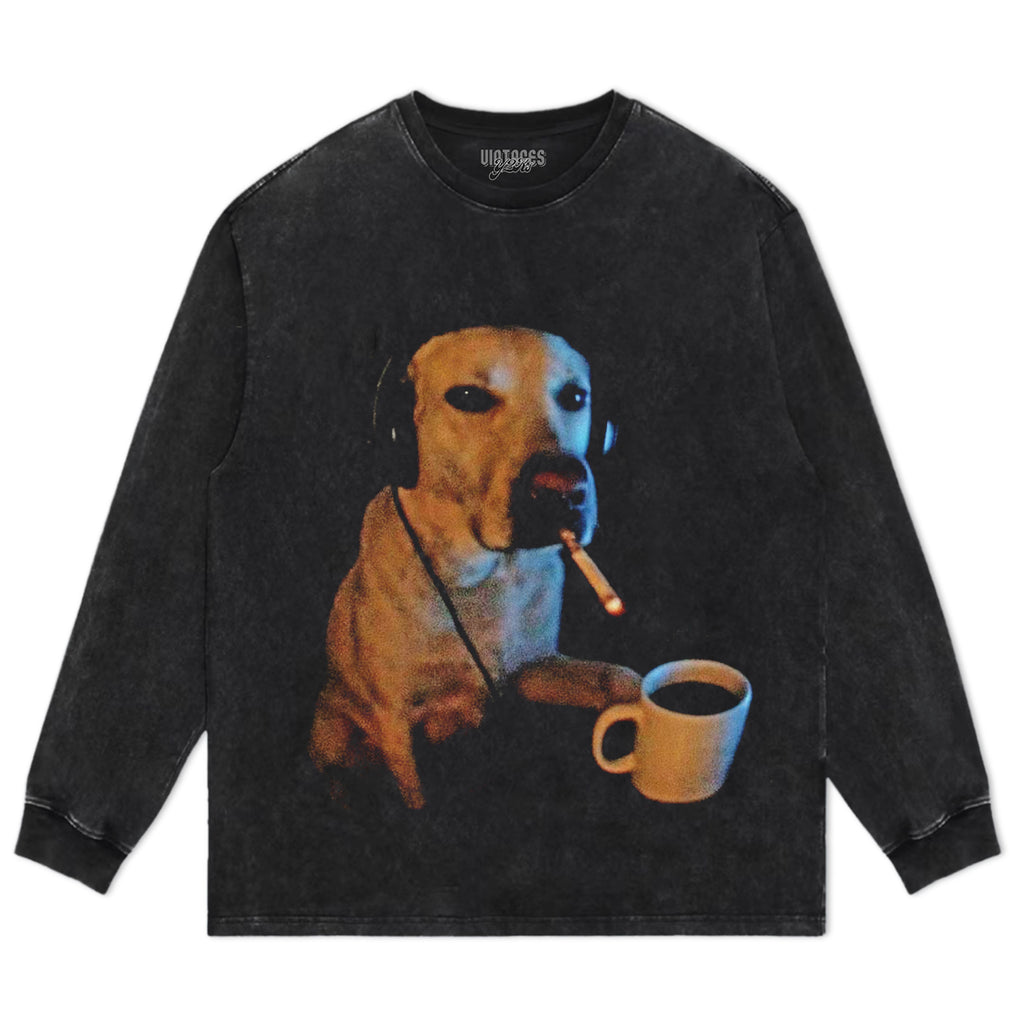 DOG SMOKING V2 TANK TOP & TEE & LONG SLEEVE & LAYERED LS & HOODIE