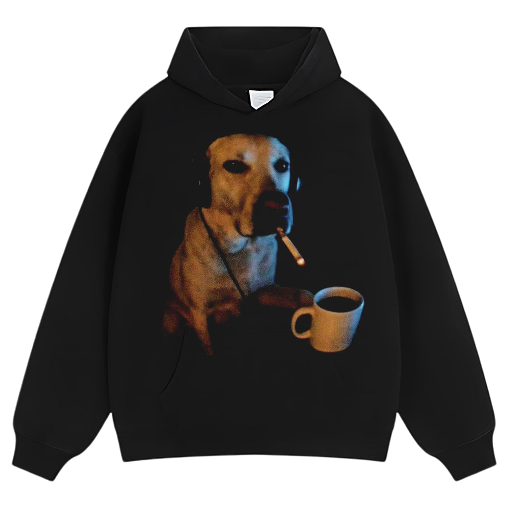 DOG SMOKING V2 TANK TOP & TEE & LONG SLEEVE & LAYERED LS & HOODIE