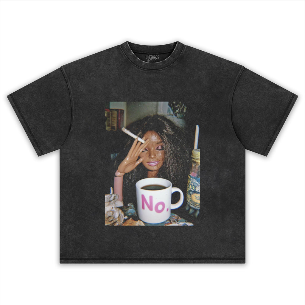 FUNNY DISGUSTING DOLL FACE MEME SMOKING TANK TOP & TEE & LONG SLEEVE & LAYERED LS & HOODIE
