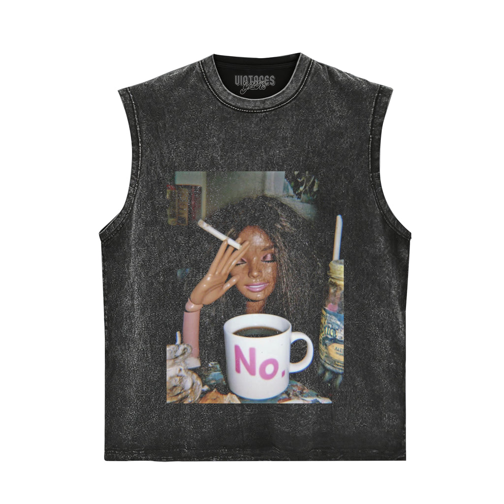FUNNY DISGUSTING DOLL FACE MEME SMOKING TANK TOP & TEE & LONG SLEEVE & LAYERED LS & HOODIE