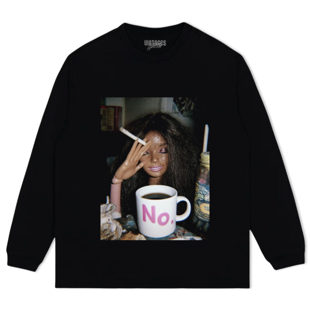 FUNNY DISGUSTING DOLL FACE MEME SMOKING TANK TOP & TEE & LONG SLEEVE & LAYERED LS & HOODIE
