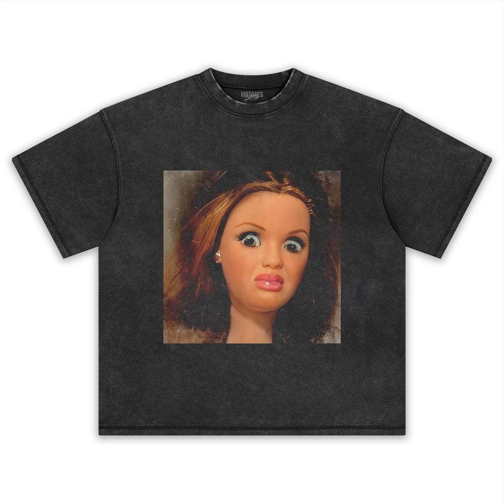 FUNNY DOLL FACE MEME TANK TOP & TEE & LONG SLEEVE & LAYERED LS & HOODIE