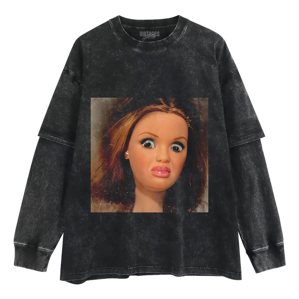 FUNNY DOLL FACE MEME TANK TOP & TEE & LONG SLEEVE & LAYERED LS & HOODIE
