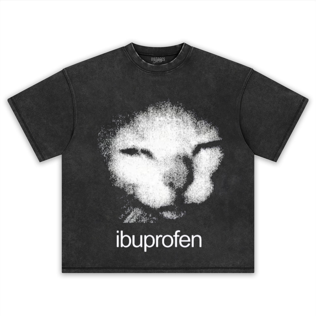 FUNNY IBUPROFEN CAT MEME TEE & LS & HOODIE