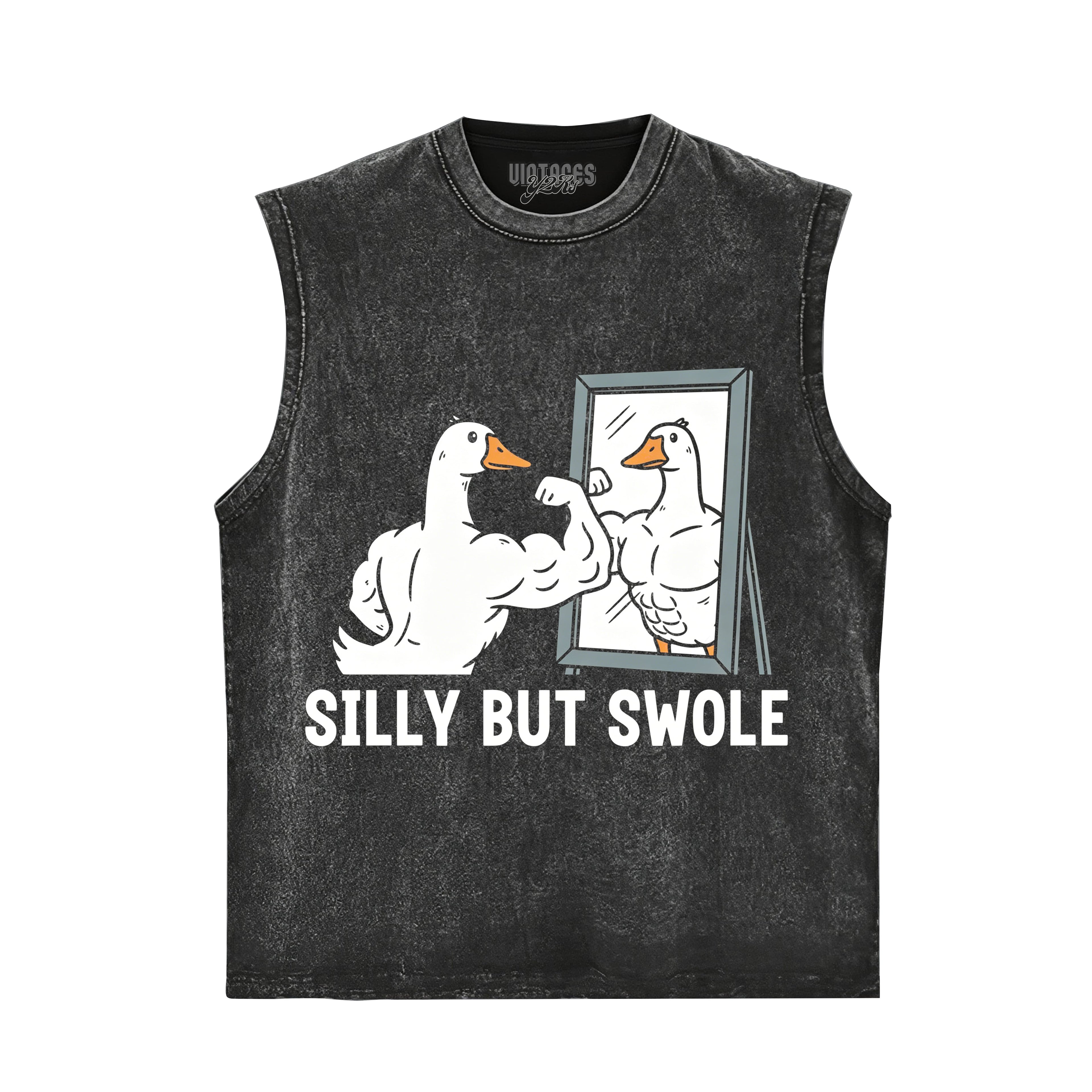 FUNNY SILLY BUT SWOLE GYM GOOSE TANK TOP & TEE & LONG SLEEVE & LAYERED LS & HOODIE